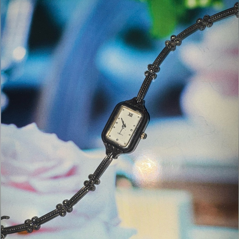 Elegant Art Deco Sterling Women's Watch Bracelet - Picture 3 of 15